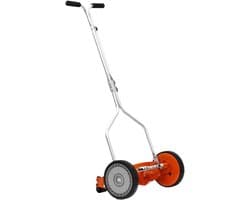 Handmaaier - Loopmaaier - Gazon Onderhoud - Spiraal Systeem - 35 cm Snijdbreedte - Oranje