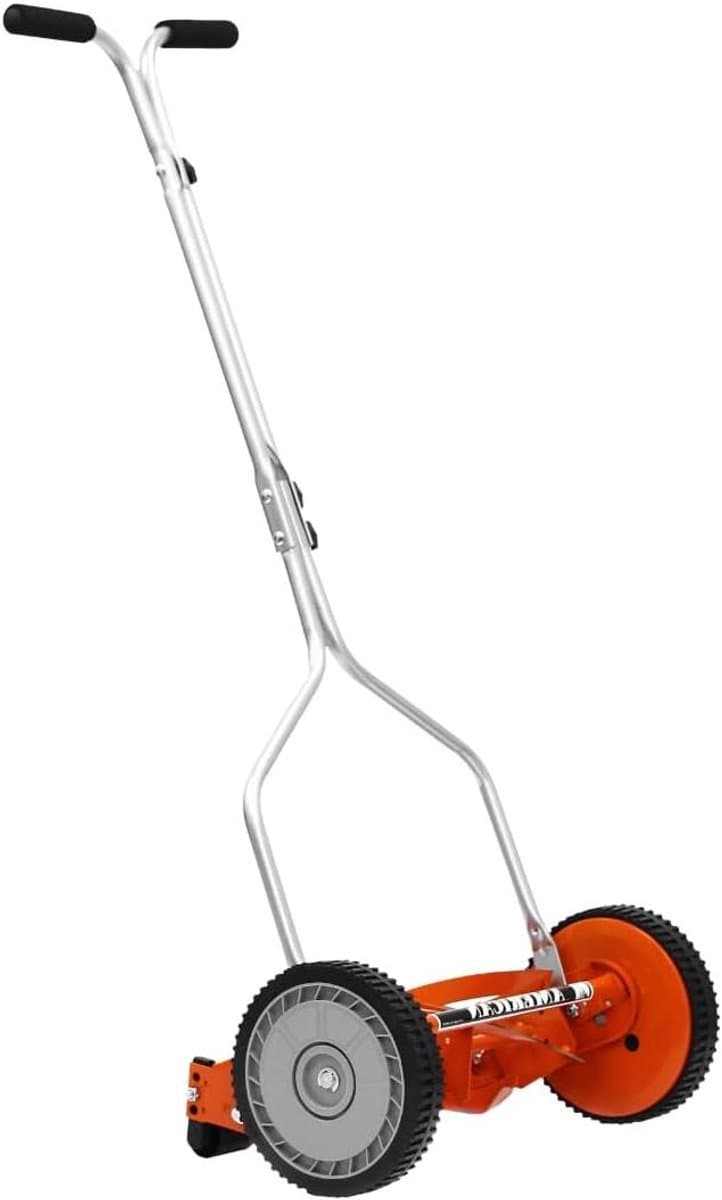 Handmaaier - Loopmaaier - Gazon Onderhoud - Spiraal Systeem - 35 cm Snijdbreedte - Oranje — afbeelding 1