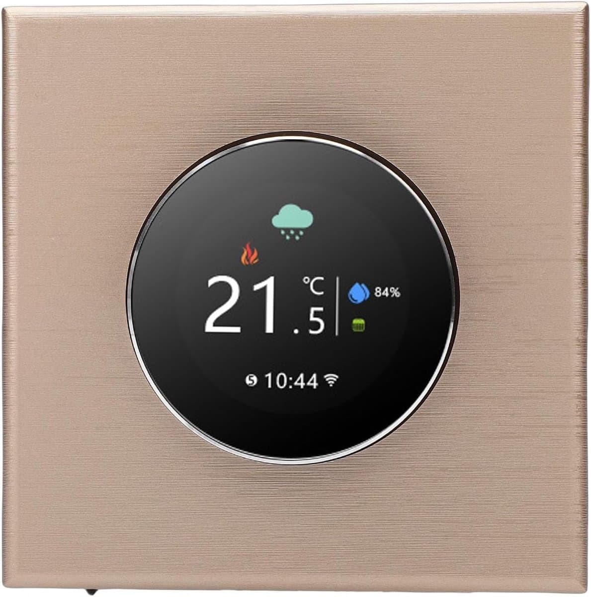Slimme Thermostaat - Temperatuurregelaar Huis - Comfortabel Wonen - WiFi Bediening - 86x86 mm - Zwart — afbeelding 1