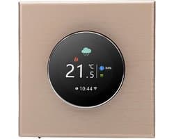 Slimme Thermostaat - Temperatuurregelaar Huis - Comfortabel Wonen - WiFi Bediening - 86x86 mm - Zwart