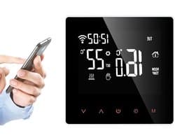 Slimme thermostaat - Temperatuurregelaar - Thuiscomfort regelen - App bediening - 86x86 mm - Wit