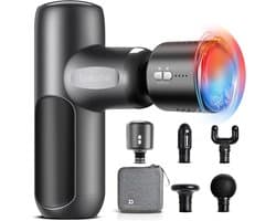 Mini Massagepistool - Spierontspanner Apparaat - Spierherstel Bevorderen - Warmte en Koude Functie - 037 kg Lichtgewicht - Zwart