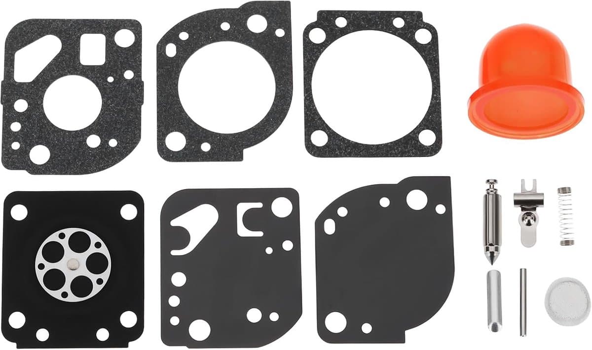 SnelShoppen - Carburetor Rebuild Kit voor Grasmaaier C1U-W19, Compatibel met Zama RB-117, 13 Delige Set, Hoogwaardige Materialen, Duurzaam en Betrouwb — afbeelding 1