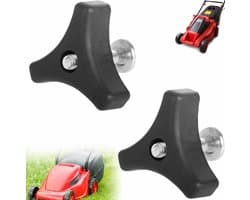 SnelShoppen - Universele Grijphandgreep voor Grasmaaier met Bevestigingsbouten, Ergonomisch en Duurzaam, 2 Stuks, Tuinaccessoires, Vervangonderdelen v