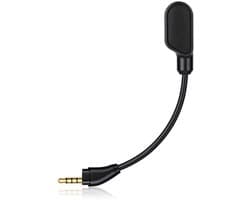 longziming -Vervangende 3,5 mm Headset Microfoon – Afneembare Gaming Microfoon met Ruisonderdrukking, LED Mute-Indicator en Flexibele Microfoonarm