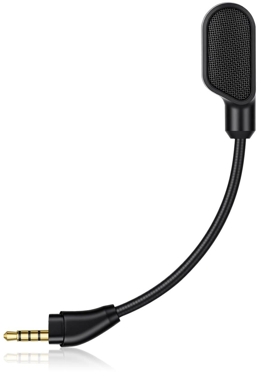 longziming -Vervangende 3,5 mm Headset Microfoon – Afneembare Gaming Microfoon met Ruisonderdrukking, LED Mute-Indicator en Flexibele Microfoonarm — afbeelding 1