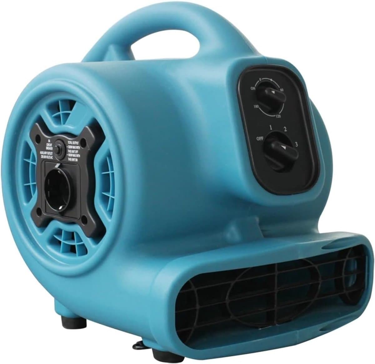 Krachtige Luchtverplaatser - Industriële Ventilator - Vloeren Drogen - 3 Snelheidsinstellingen - 30x24x32cm - Blauw — afbeelding 1