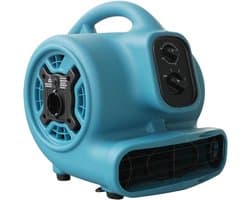 Krachtige Luchtverplaatser - Industriële Ventilator - Vloeren Drogen - 3 Snelheidsinstellingen - 30x24x32cm - Blauw