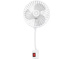 Tafelventilator Flexibel - Mini Ventilator - Persoonlijke Koeling - Stille Werking - 17cm Breed - Meerkleurig