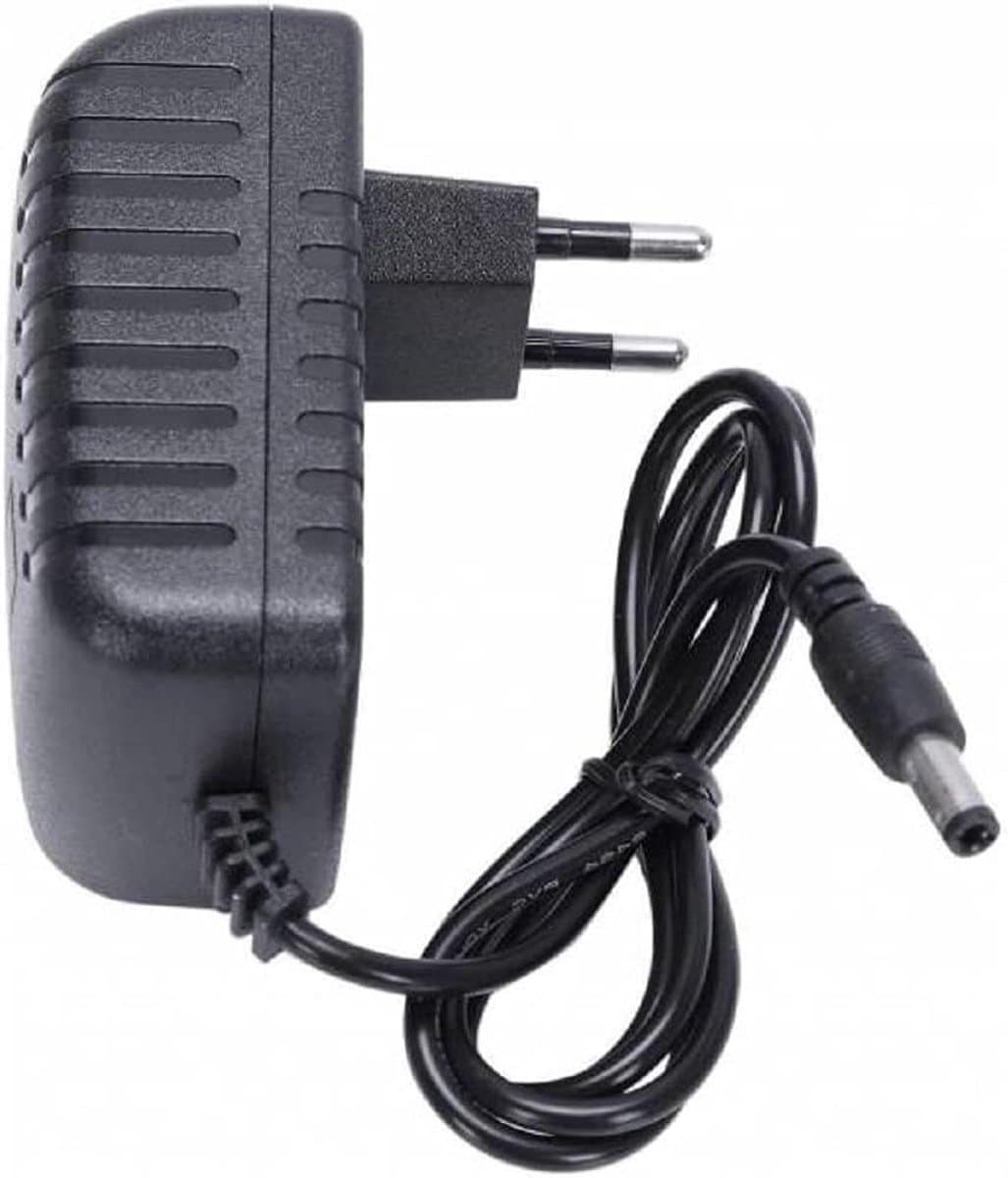 Netvoeding Adapter - Stroomadapter Lader - Externe Harde Schijf - 12V Uitgang - 90 cm - Zwart — afbeelding 1