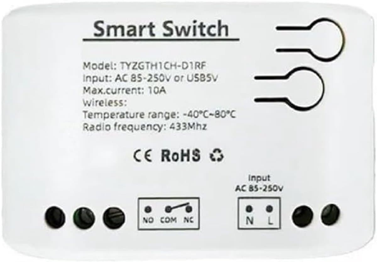 Slimme Temperatuur Controller - Schakelaar Meter - Klimaatbeheersing Thuis - Waterdichte Sonde - 10A 85-250V - Wit — afbeelding 1