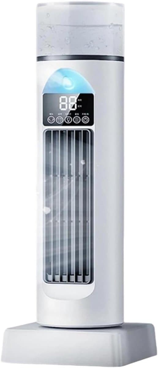 Torenventilator - Stille Vloerventilator - Verkoeling Thuis - Zes Snelheden - 14x14x14 cm - Wit — afbeelding 1
