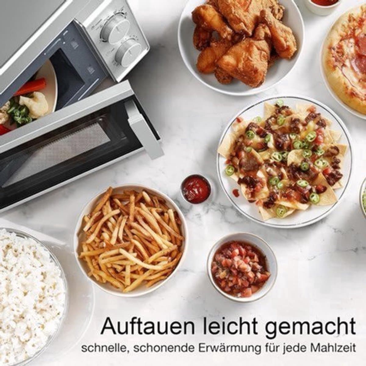 Solo Magnetron – Magnetron Oven – Microwave – Keukenapparaat – Mini Oven – 20 Liter Inhoud – 700 Watt Vermogen — afbeelding 1