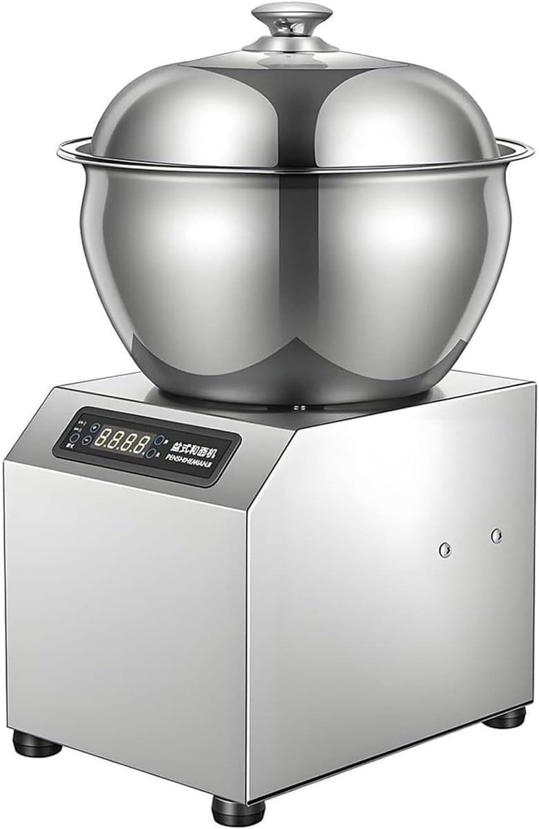 Deegkneedmachine - Keukenmixer - Professioneel Bakken - Bidirectionele Rotatie - 5/8KG Capaciteit - Zilver — afbeelding 1