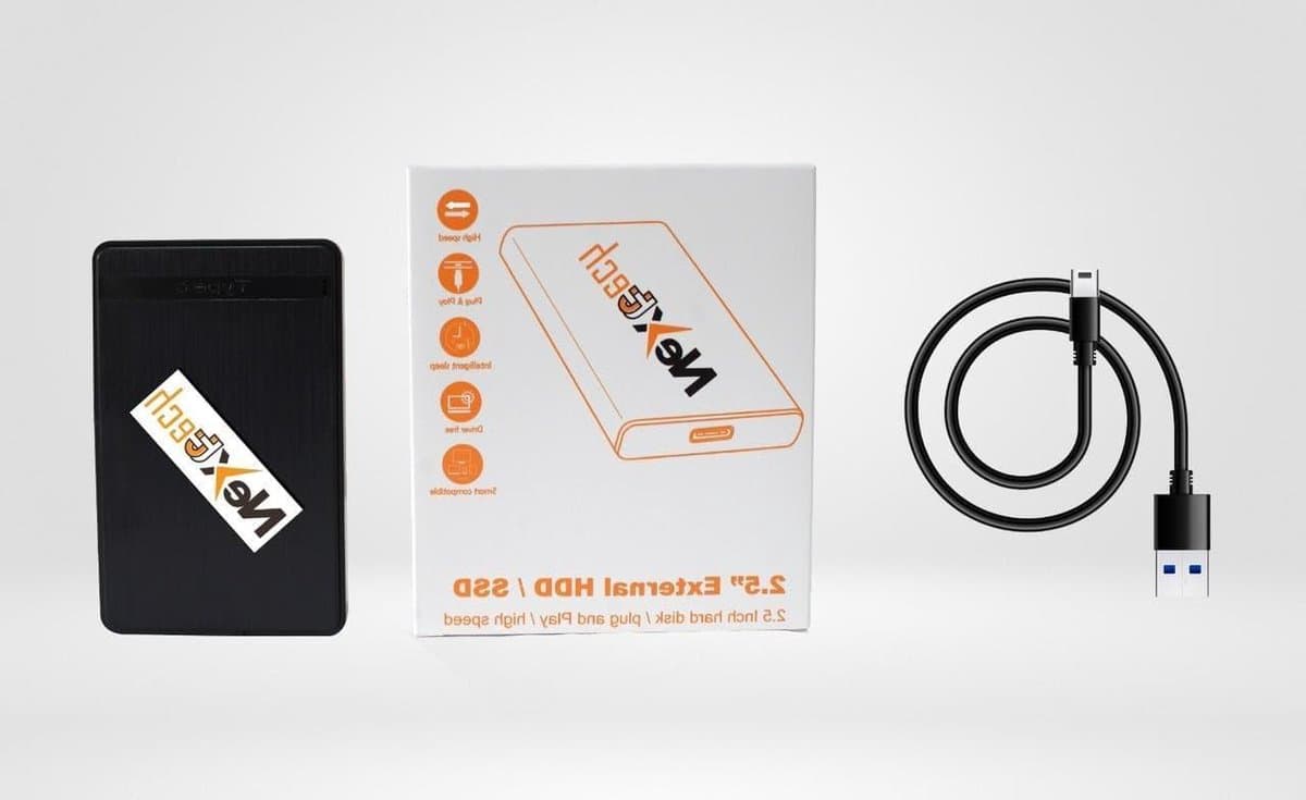 Externe Harde Schijf - USB Drive HDD - Bestanden Opslaan - Plug en Play - 1TB - Zwart — afbeelding 1