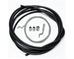 Grasmaaier gaskabel Ø 1,5 mm - inclusief Z-eindstuk en mantel - universele bowdenkabel - complete reparatieset - SnelShoppen