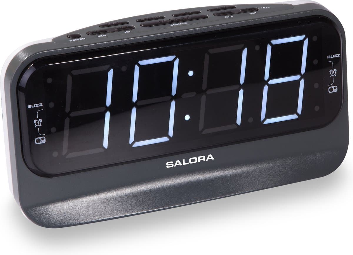 Salora ALARMCLOCK616 - Wekker - Wekkerradio - AM/FM - Digitale Wekker — afbeelding 1