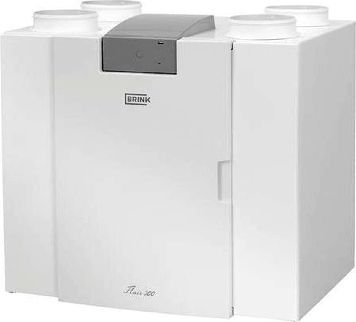 Brink WTW apparaat Flair 300 4/0 R NL, rechts, 300 m'/u, EU 4 (G4), vloer, muur, dak, 650x750x560mm (HxBxD), staal coating — afbeelding 1