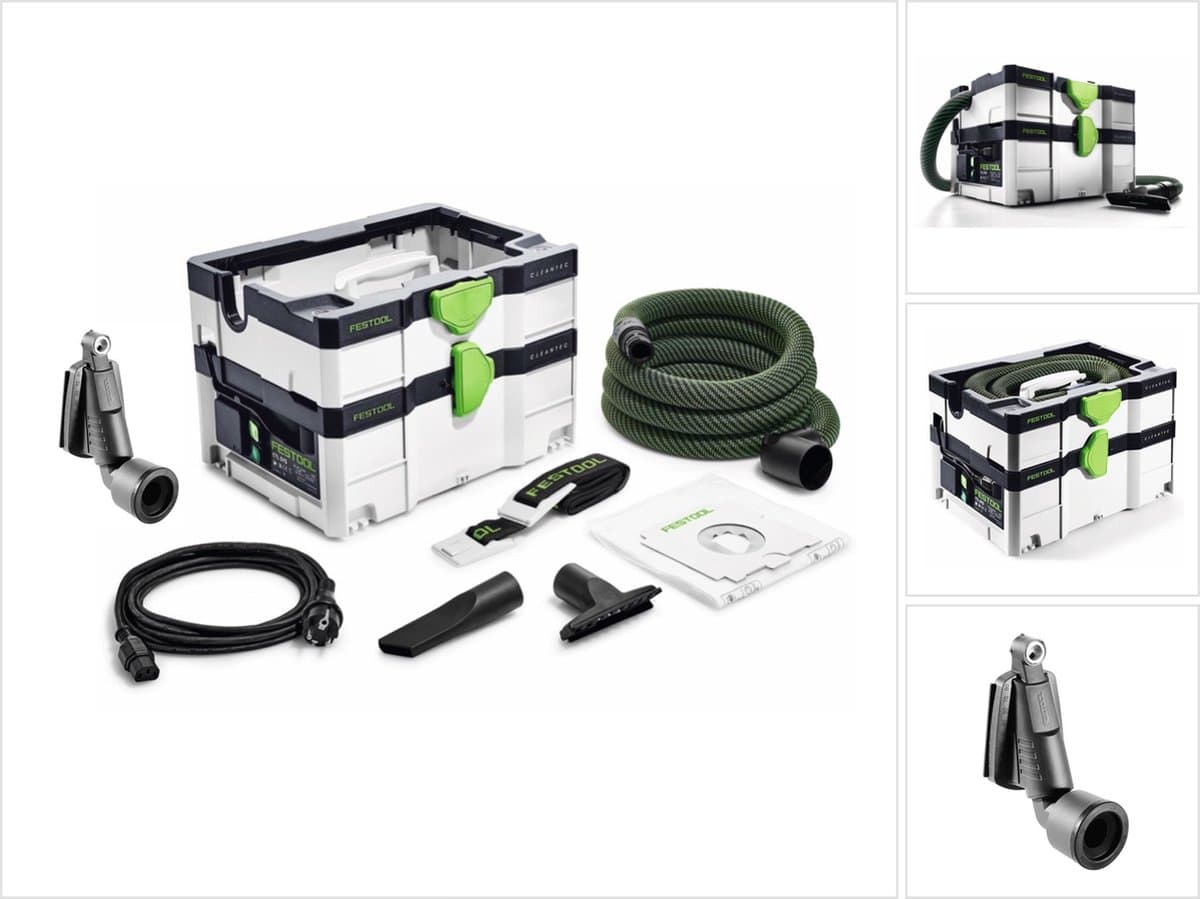 Festool CTL SYS Cleantec mobiele afzuigunit 4,5 l stofklasse L ( 575279 ) + draagriem, mondstukken, zuigslang — afbeelding 1