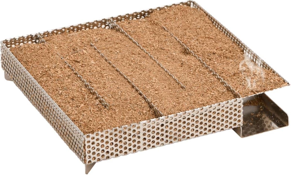 vidaXL - BBQ-rookoven - met - koude - rookgenerator - gegalvaniseerd - staal — afbeelding 1
