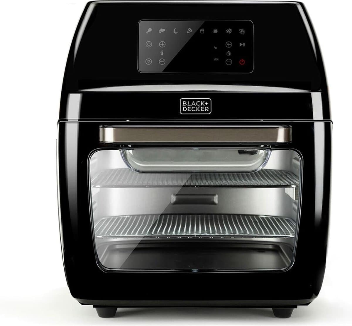 Black & Decker BXAFO1200E Enkel 12 l Vrijstaand 1700 W Heteluchtfriteuse Zwart — afbeelding 1