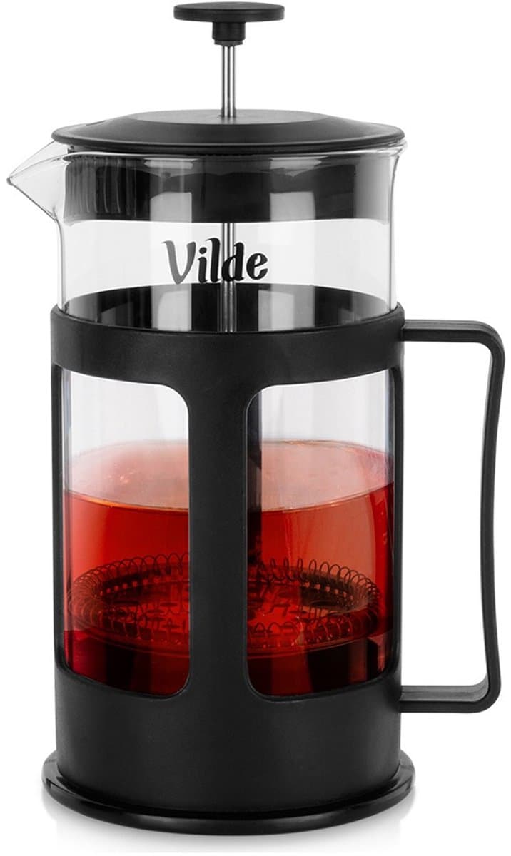 Cafetiere Glas 1 l - French Press Koffiezetapparaat - Koffiemaker - Koffie - Koffiepot - Theepot — afbeelding 1