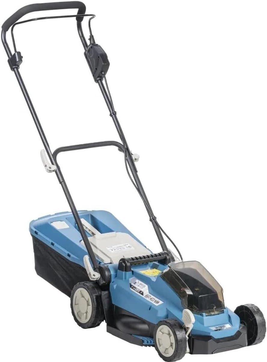 Accu Grasmaaier - Elektrische Grasmaaier - Gazon Onderhoud - Borstelloze Motor - 33 cm Snijdbreedte - Blauw en Zwart — afbeelding 1