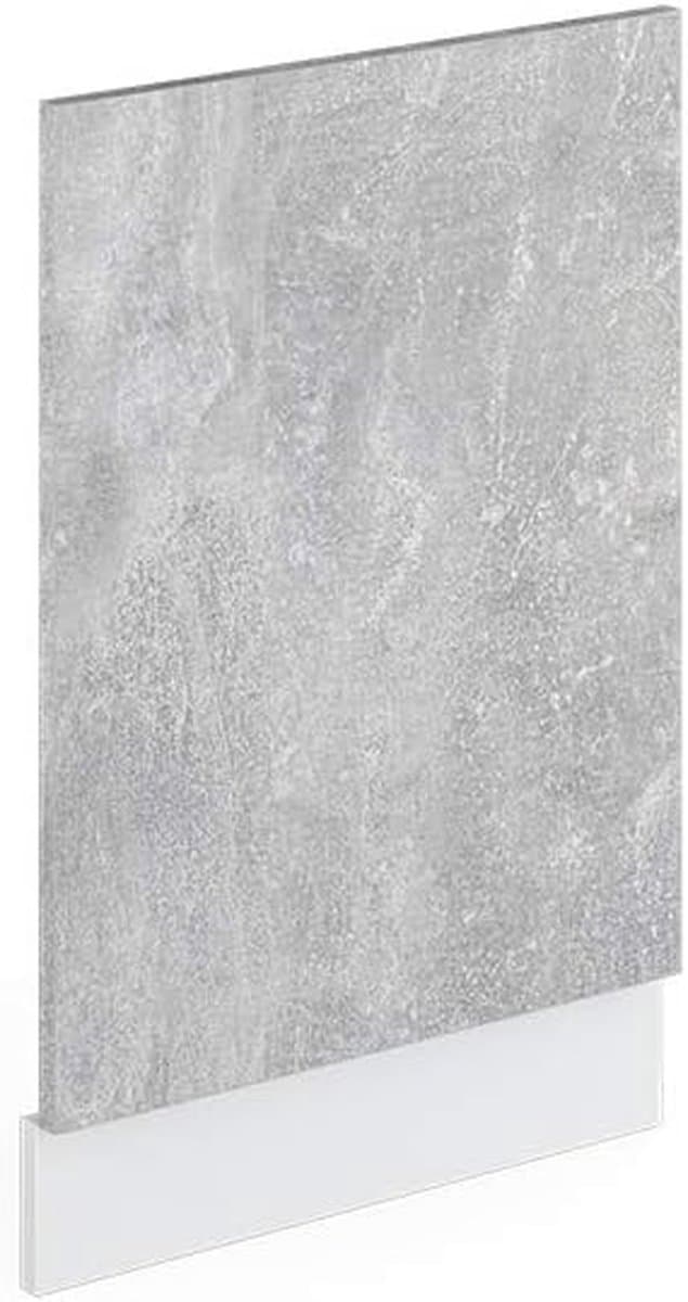 Keukenmodule Vaatwasserpaneel 45 cm Beton/Wit voor Modulaire Keuken — afbeelding 1