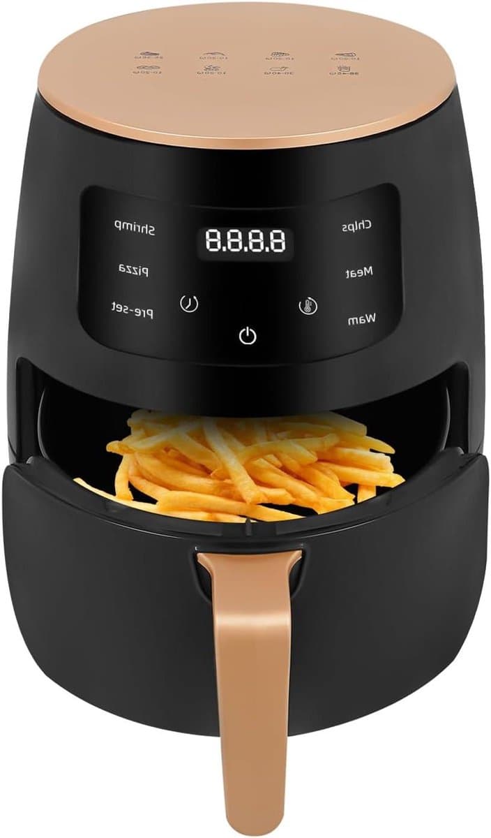 Heteluchtfriteuse - Mini oven Airfryer - Gezond koken - Krachtig 2400W - 35 Liter - Zwart Goud — afbeelding 1