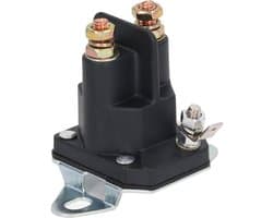 Starter Solenoïde - Relais Magneetventiel - Grasmaaier Onderhoud - 3-polig 12V Systeem - 155 Gram - Zilverkleurig