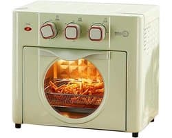 Huishoudelijke Airfryer - Heteluchtoven - Gezond Koken - Olievrije Bereiding - 18 Liter Capaciteit - Groen
