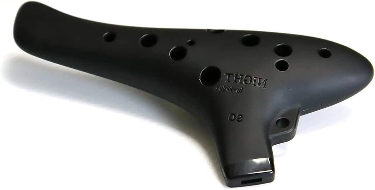 Plastic Ocarina - Soprano C Fluit - Muziek Maken - Gemakkelijk Vast te Houden - 15 cm Lengte - Zwart — afbeelding 1