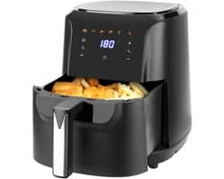 Daily Home - Airfryer - 6 Liter – 1700W Heteluchtfriteuse – Dubbel Verwarmingselement – Temperatuurbereik 80-200°C – ILAG Non-Stick PFAS-vrij – Smart Fryer - Airfryers -