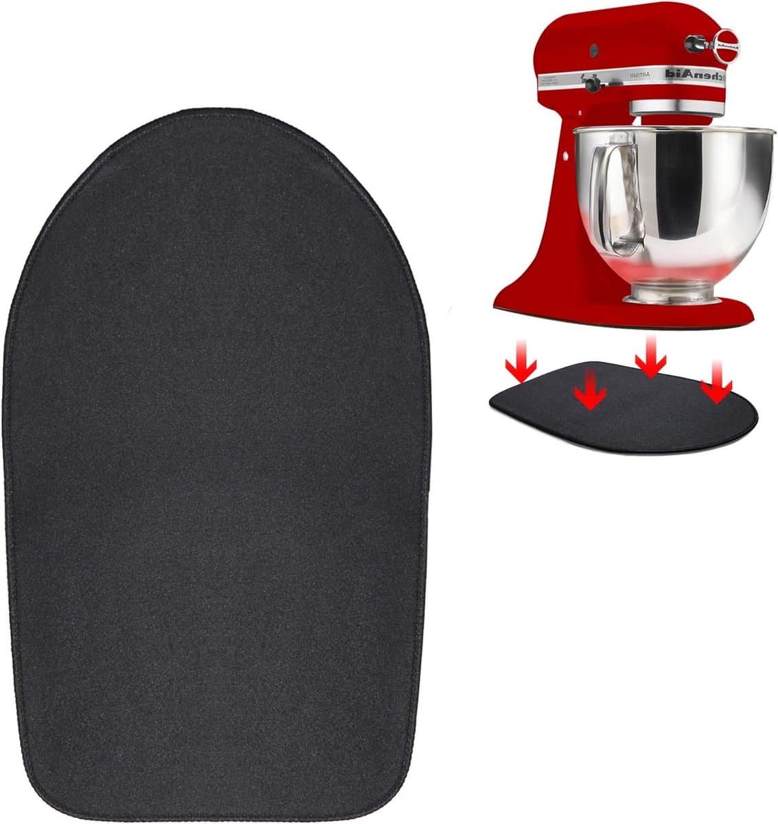 Schuifmat Keukenmachine - Mixer Pad - Apparaat Verplaatsen - Speciaal Ontworpen - 34 x 21 cm - Rood — afbeelding 1
