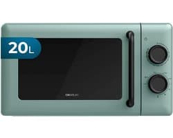 Magnetron met Grill - Compacte Oven - Snel Opwarmen - 800W Grillfunctie - 20 Liter Capaciteit - Groen Design