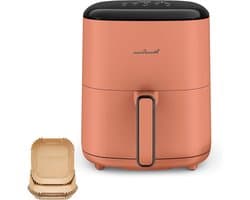 Airfryer - Heteluchtfriteuse - Gezond Koken - 10 Programma's - 5 Liter - Terracotta