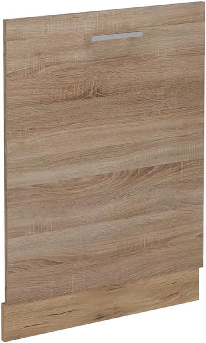 Vaatwasser Frontpaneel - Keukenfront R-Line - Keuken Integratie - Aanpasbare Keukenoplossing - 60 cm Breed - Sonoma Eiken — afbeelding 1