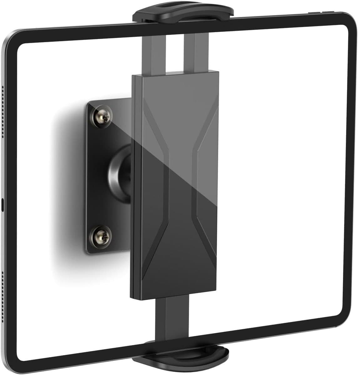 360° Verstelbare Wandhouder voor 4.7-14 inch Tablet, eReader en Smartphone, Aluminium Bevestiging, Geschikt voor iPad, Galaxy Tab en Kindle Fire — afbeelding 1