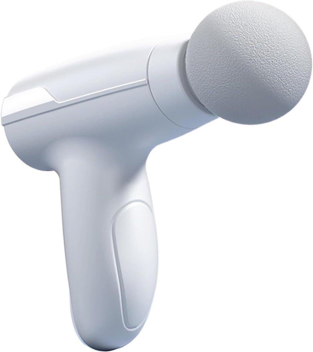 Massagepistool - Spierontspanner - Diepe weefselmassage - Stil en draagbaar - 15 cm diep - Wit — afbeelding 1
