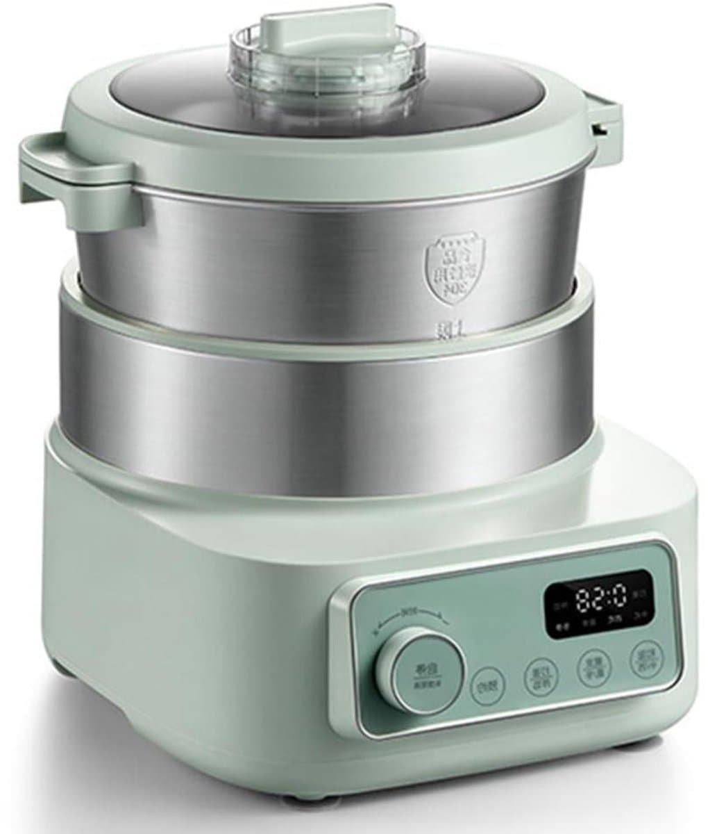 Elektrische Deegmixer - Kneedmachine Huishoudelijk - Bakken Thuis - Constante Temperatuur - 5L Capaciteit - Groen — afbeelding 1