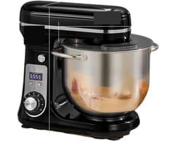 Keukenmixer - Deegmixer Tafelmodel - Bakken en Koken - Stille DC Motor - 6L Kom - Zilver