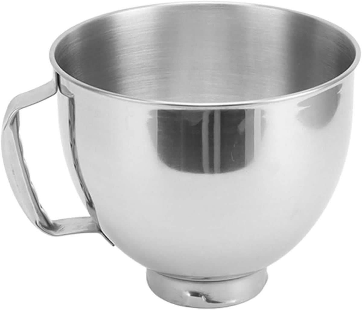 Mengkom Roestvrijstaal - Mixer Kom - Bakken Thuis - Met Handgrepen - 4.5Q en 5QT - Zilver — afbeelding 1
