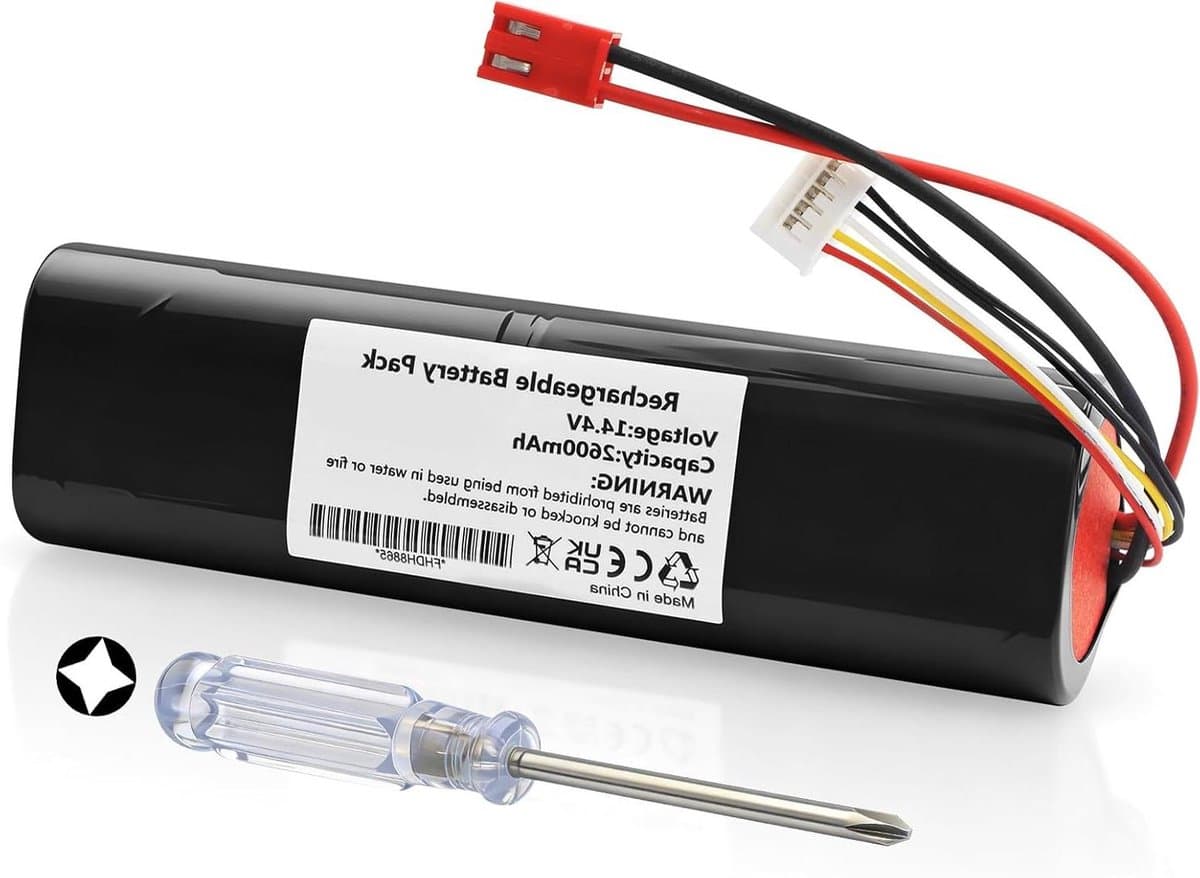 Stofzuiger Accu - Vervangende Batterij - Huishoudelijk Werk - Snelle Installatie - 14.4V 2600mAh - Zwart — afbeelding 1