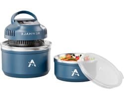 Draagbare Heteluchtfriteuse - Airfryer Compact - Snel Maaltijden Bereiden - Dubbelwandige Isolatie - 3.8 Liter - Blauw
