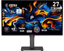 MSI PRO MAX 271UPX12G - 4K OLED Monitor - 120hz - USB-C 15W PD - 27 inch