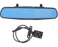 Dailygoody - Dual Dash Cam - 12MP 1080P HD - Achteruitkijkspiegel - Zwart - G-sensor - Geschikt voor auto
