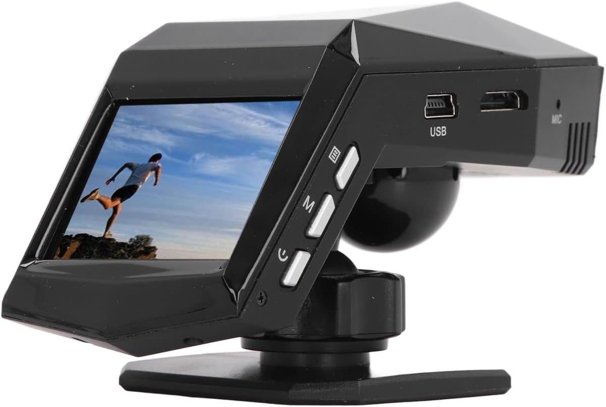 Dashcam - Dashcam voor Auto - 10MP - HD - Infrarood Nachtzicht - Verlichting - Loop-opname - 170° Brede Hoek - 32gb Opslaag - 2 inch Beeldscherm - Zwart — afbeelding 1