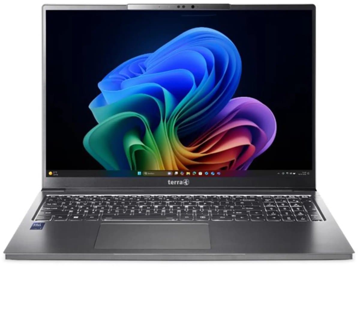 Terra Mobile 1671L 16" WQXGA laptop - Intel Core Ultra 7 258V - 32GB DDR5 - 1TB M.2 SSD - Intel Arc 140V - Windows 11 Pro - Copilot+ PC - Magnesium behuizing — afbeelding 1