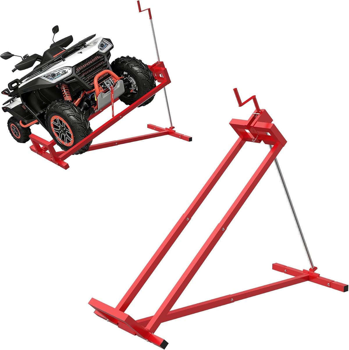Hefapparaat Grasmaaier 45° - Verstelbare Krikheftafel 400 kg - Ideaal voor Gazontractor - Vemera — afbeelding 1