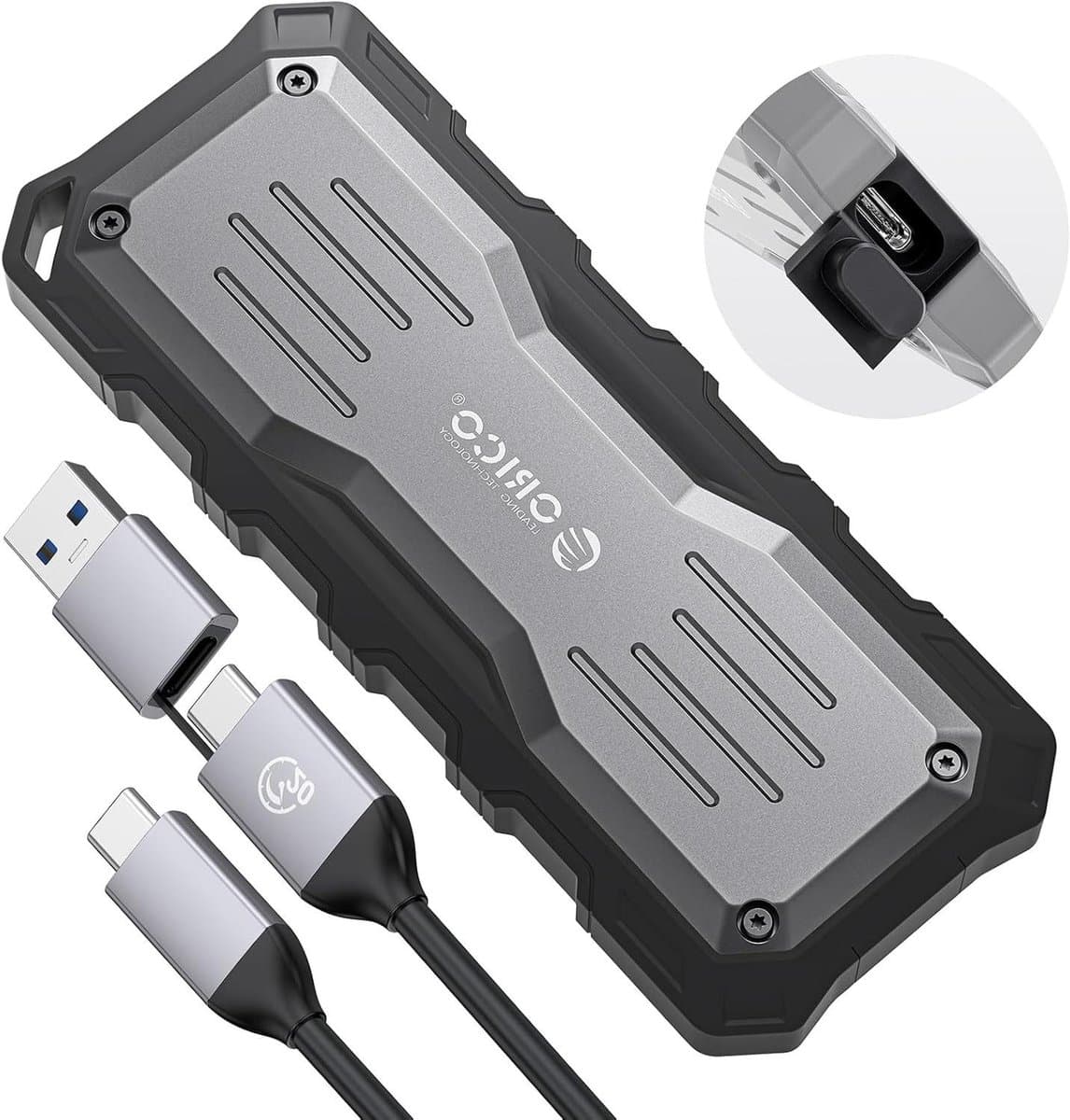 Draagbare SSD - Externe Harde Schijf - Snelle Dataoverdracht - IML Krasbestendig - 512GB - Zwart — afbeelding 1